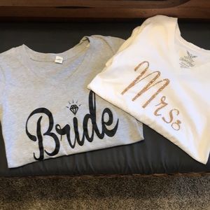 Bride and Mrs. T-shirt’s